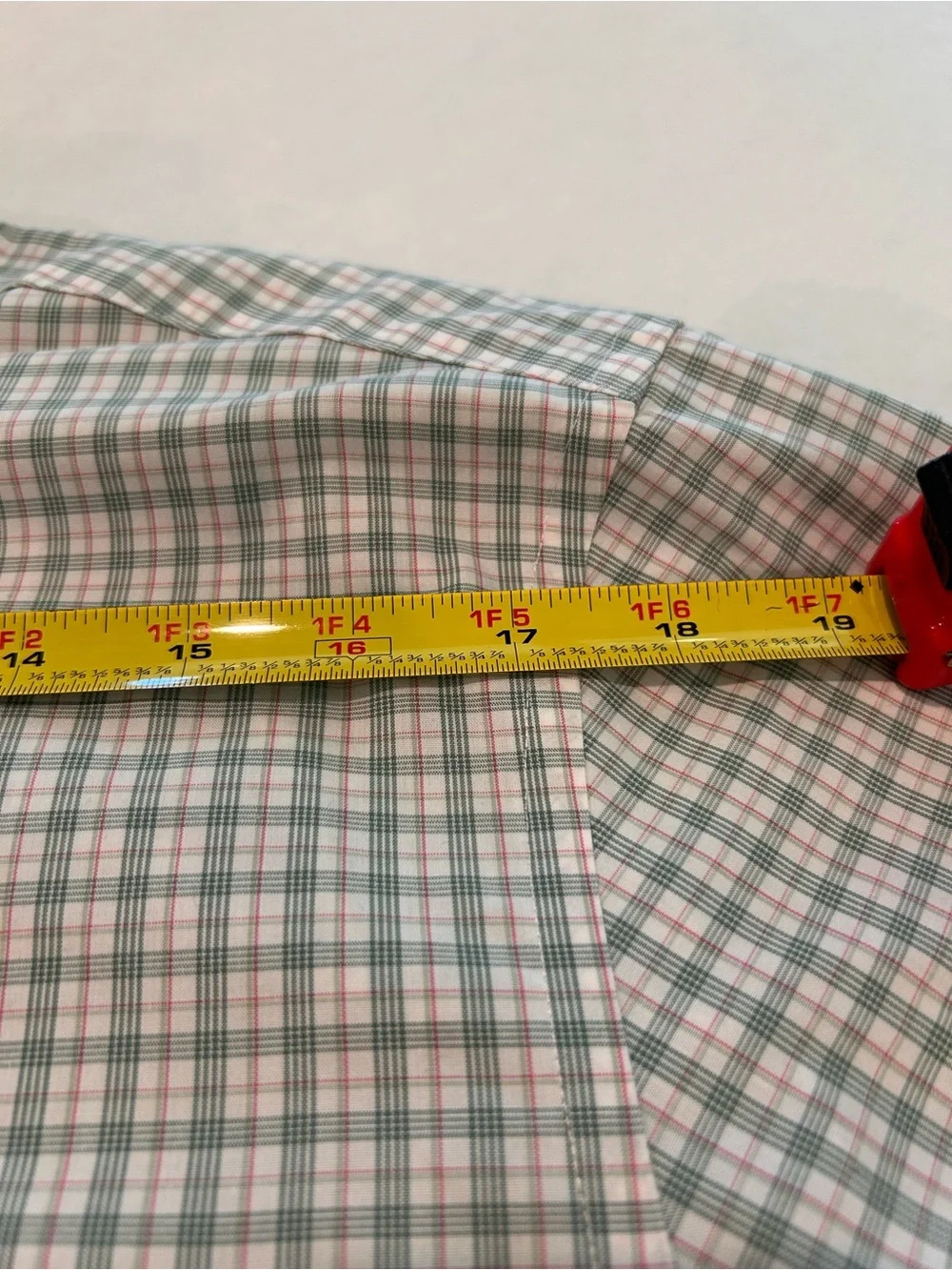 Banana Republic Mint and White Checked Dress Shirt